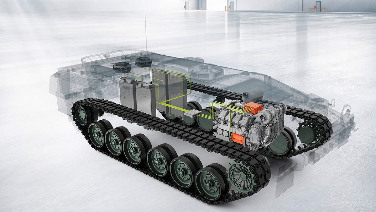 Inginerii Rolls-Royce au creat un sistem de propulsie hibridă pentru tancul viitorului